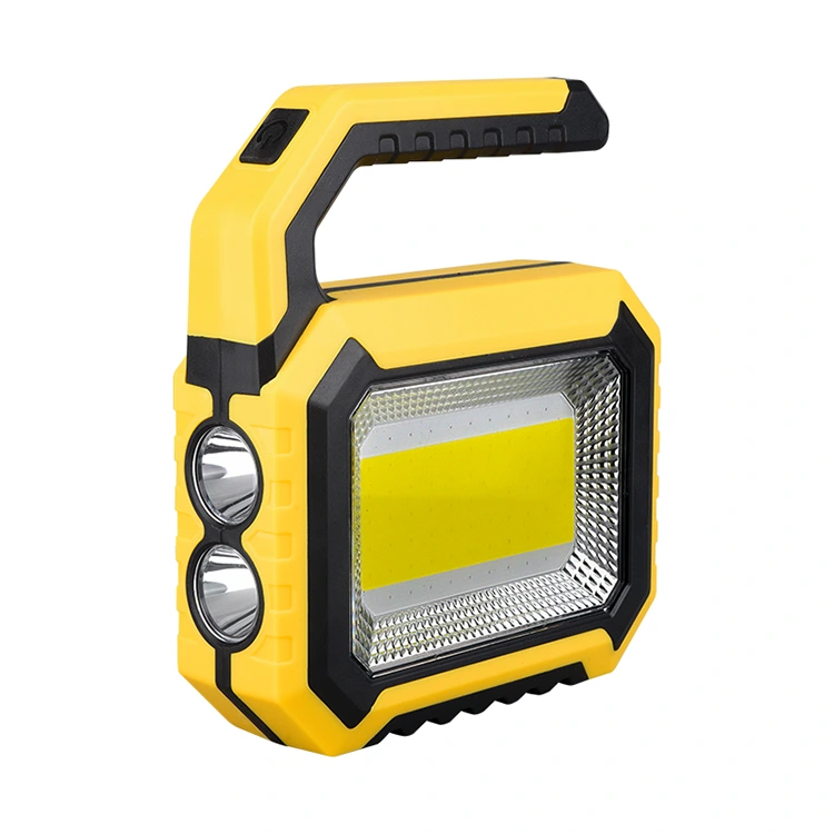 200 lm-es, újratölthető napelemes hordozható keresőlámpa