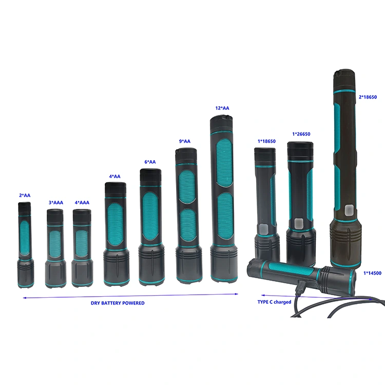 Nagy teljesítményű újratölthető 1500 lumenes zseblámpa