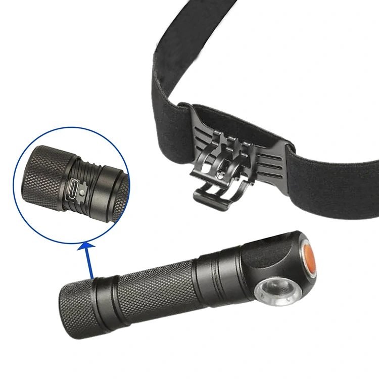 2in1 Rechargeable Headlamp And Pocket Flashlight