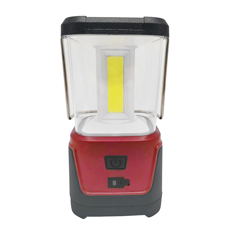 Újratölthető, nagy teljesítményű kempinglámpa